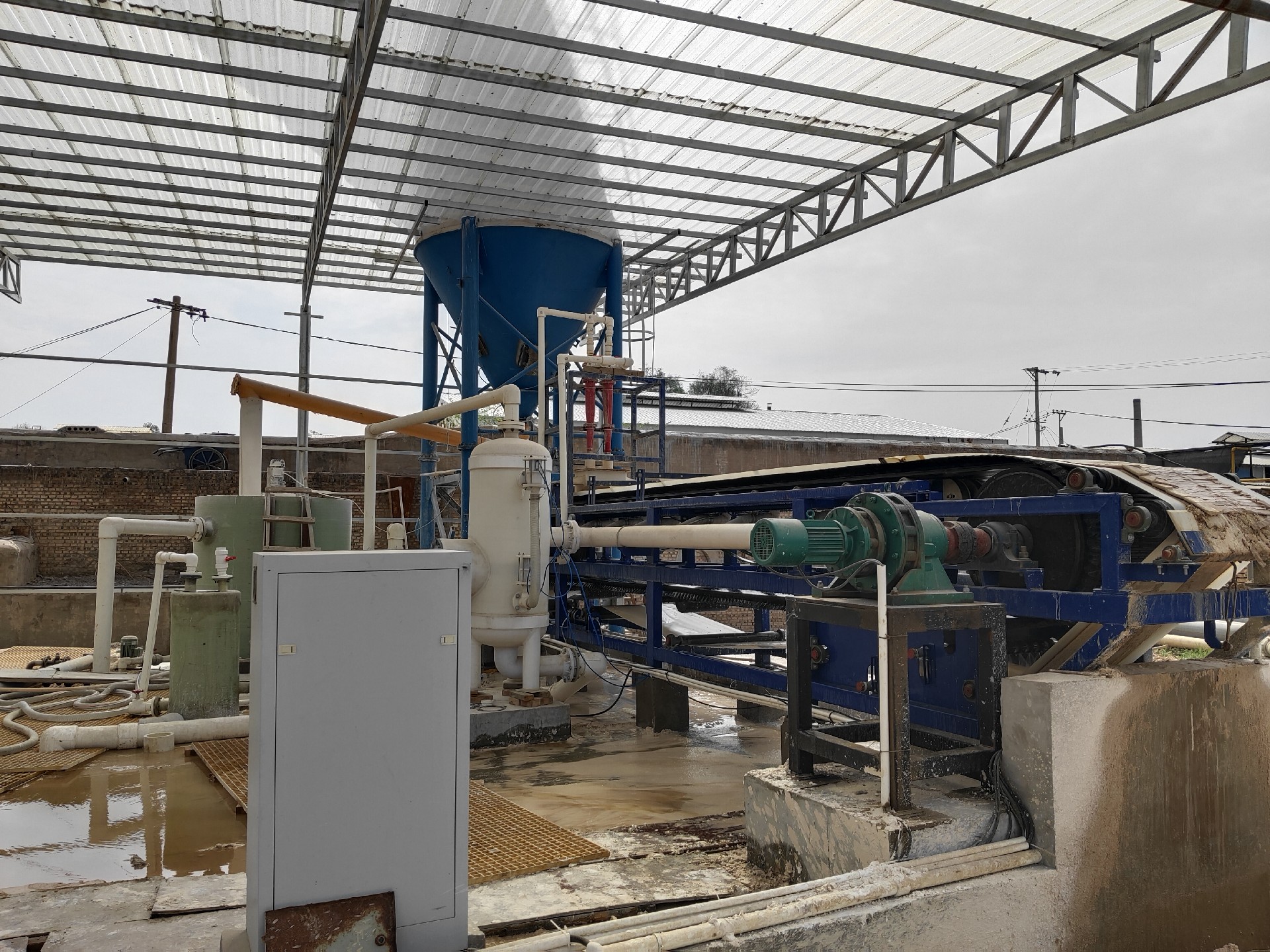 真空過濾機設備調試現場